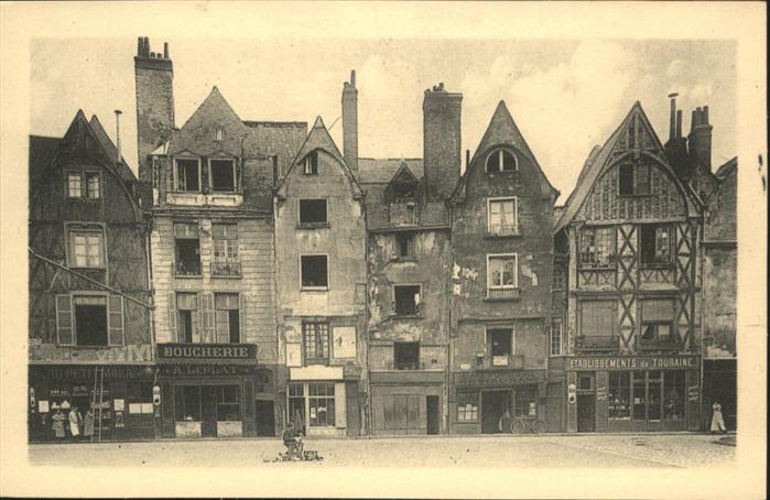 Tours Indre-et-Loire Vieilles Maisons Place Plumereau