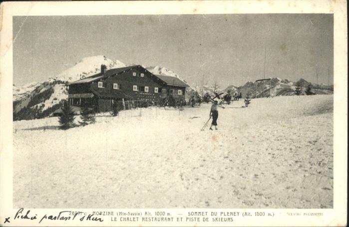 Morzine Sommet du Pleney Chalet Restaurant Pist