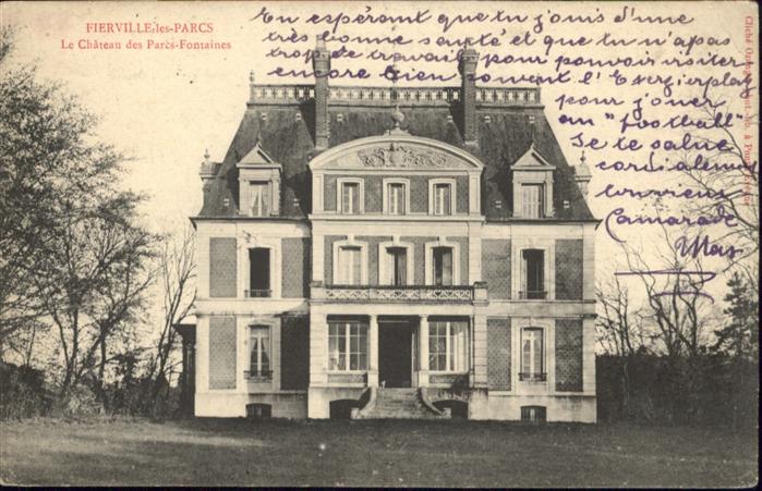 Fierville-les-Parcs Chateau des Parcs-Fontaines