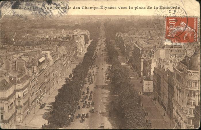 Paris Champs Elysees Place Cottcorde