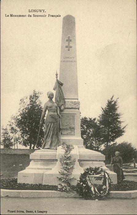 Longwy Lothringen Monument Souvenir Francais