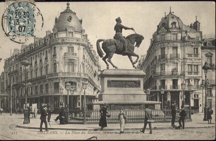 Orleans Loiret Place Martroi Statue
