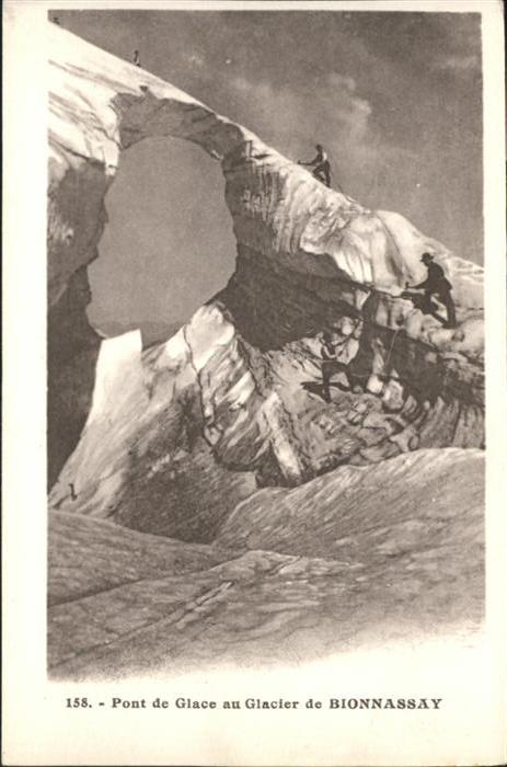 Aiguille de Bionnassay Pont de Glace au Glacier
