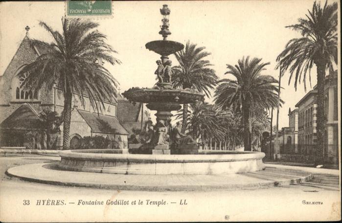 Hyeres Fontaine Godillot et le Tempel