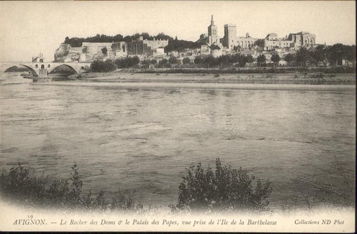 Avignon Vaucluse Le Rocher Doms Palais Papes