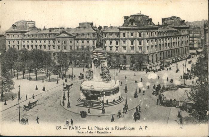 Paris Place Republice Kutsche
