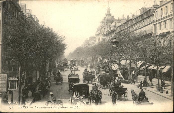 Paris Boulevard Italiens Kutsche