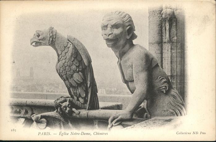 Paris Eglise Notre Dame Chimeres