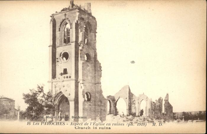 Les Paroches Church Ruines