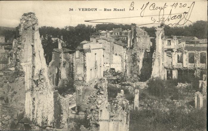 Verdun Meuse Rue Mazel