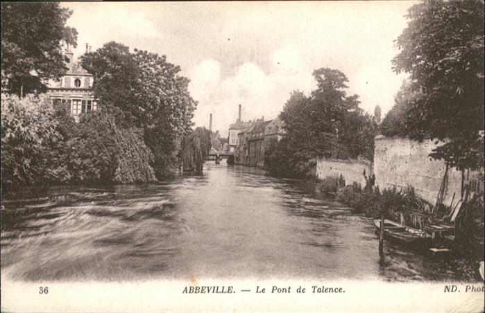Abbeville 80 Somme Pont de Talence