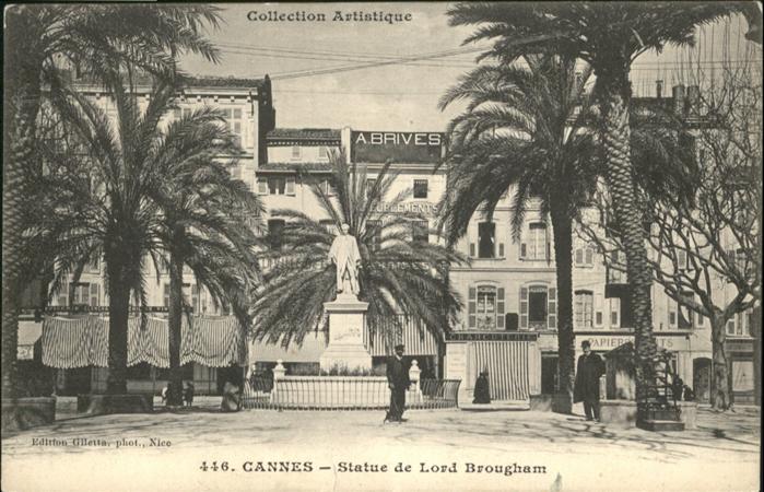 Cannes Alpes-Maritimes Statue Lord Brougham