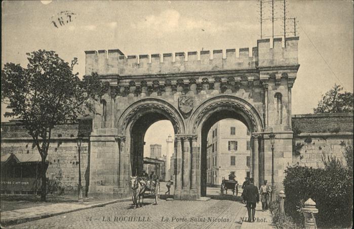La Rochelle Charente-Maritime Porte Saint Nicolas Kutsche