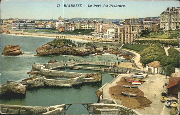 Biarritz Pyrenees Atlantiques le Port des Pecheurs