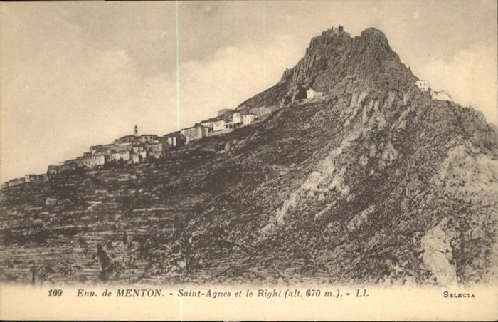 Menton Alpes Maritimes Saint Agnes le Right