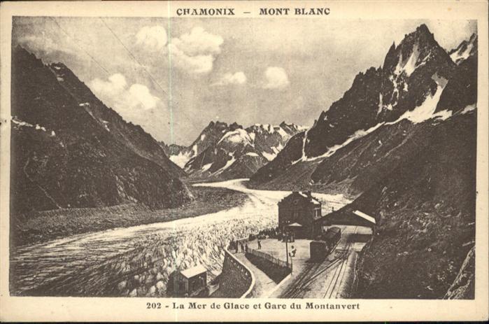 Chamonix la Mer de Glace Gare du Montanvert