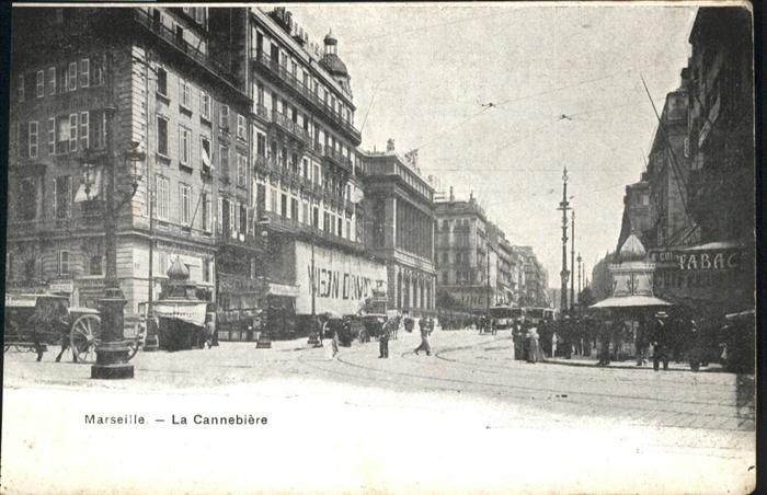 Marseille Bouches-du-Rhone la Cannebiere