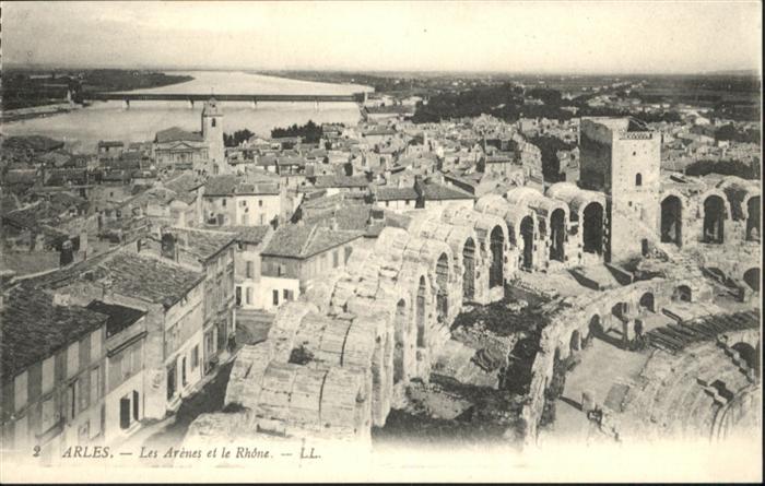 Arles Bouches-du-Rhone les Arenes le Rhone