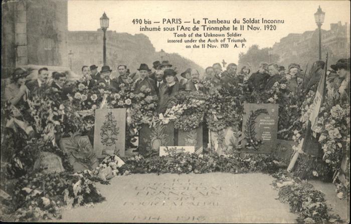 Paris le Tombeau du Soldat Inconnu