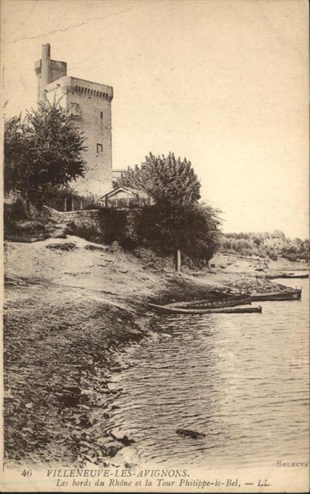 Villeneuve-les-Avignon les Bords du Rhone la Tour Philippe