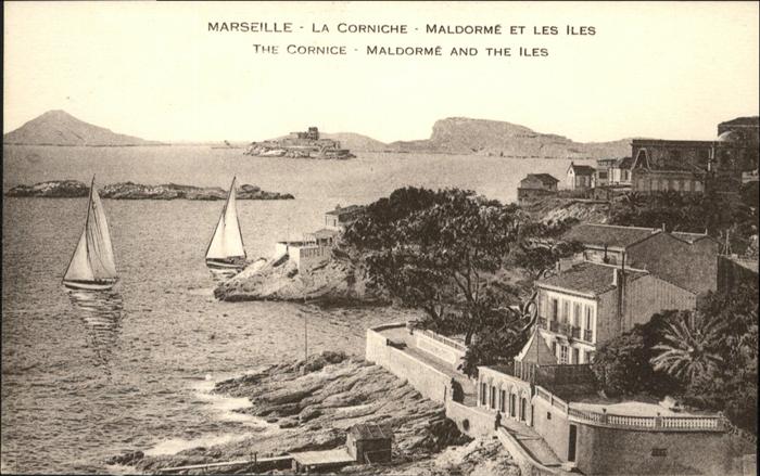 Marseille Bouches-du-Rhone la Corniche Maldorme les Iles