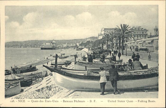 Nice Alpes Maritimes Quais des Etats-Unis Bateaux Pecheurs