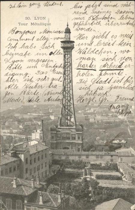 Lyon France Tour Metallique