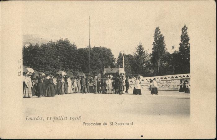 Lourdes Hautes Pyrenees Procession du Saint Sacrement