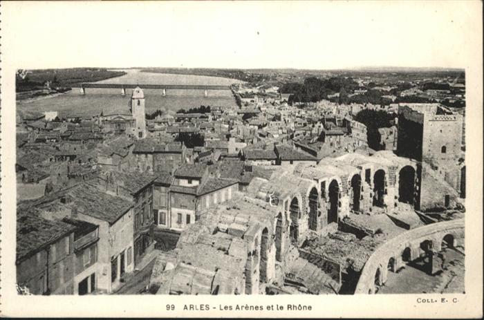 Arles Bouches-du-Rhone les Arenes le Rhone