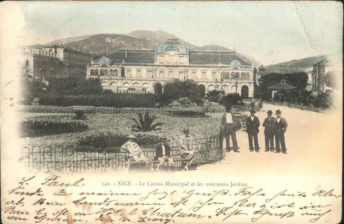 Nice Alpes Maritimes le Casino Municipal les nouveaux Jardin