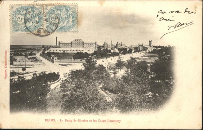 Reims Champagne Ardenne la Butte St Nicaise les Caves Pommery