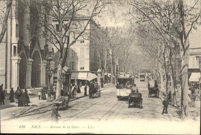 Nice Alpes Maritimes Avenue de la Gare Strassenbahn