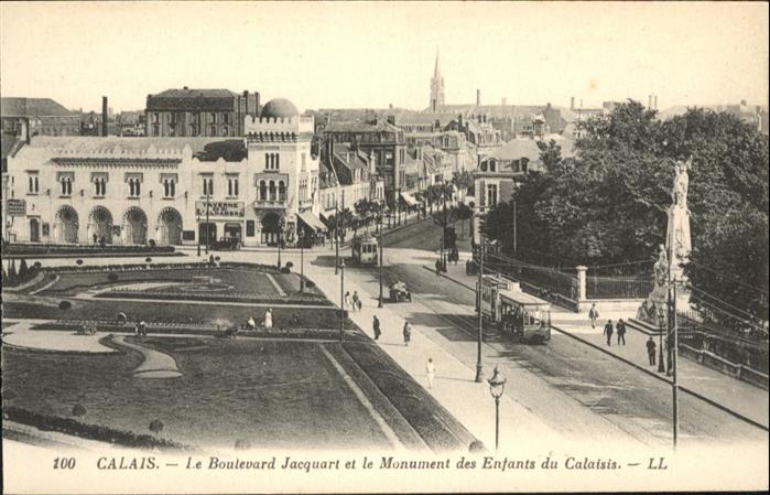 Calais le Boulevard Jacquart le Monument des E