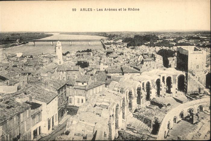 Arles Bouches-du-Rhone les Arenes le Rhone