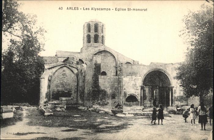 Arles Bouches-du-Rhone les Alyscamps Eglise St Honorat