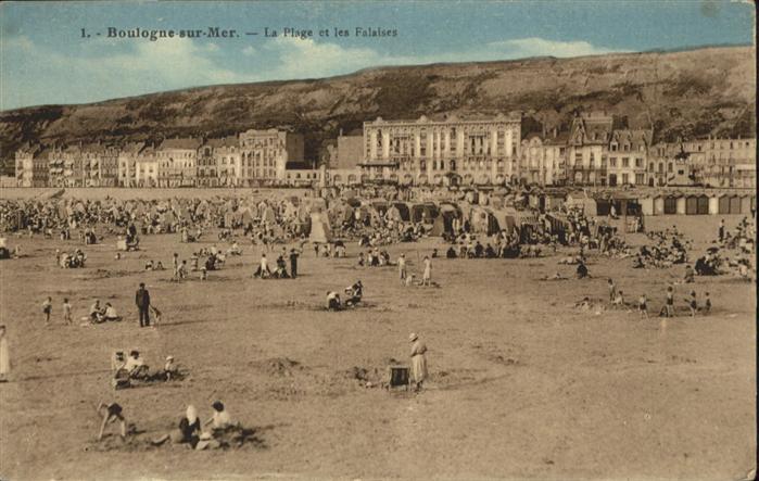 Boulogne-sur-Mer la Plage les Falaises