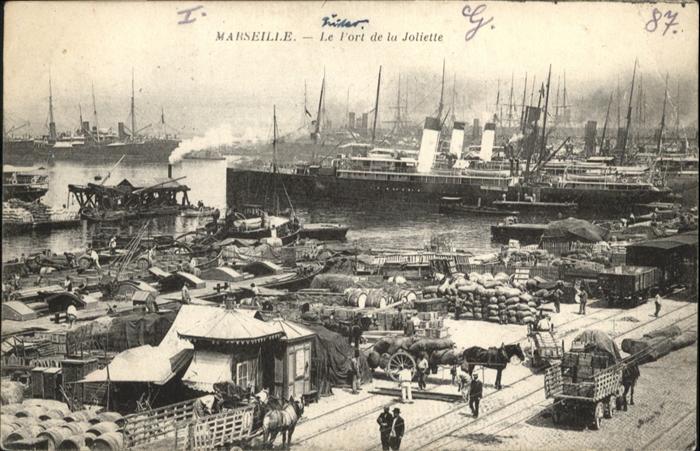 Marseille Bouches-du-Rhone le Port de la Joliette