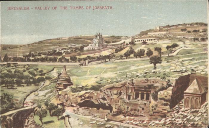 Jerusalem Yerushalayim Valley pf the Tombs Josafath