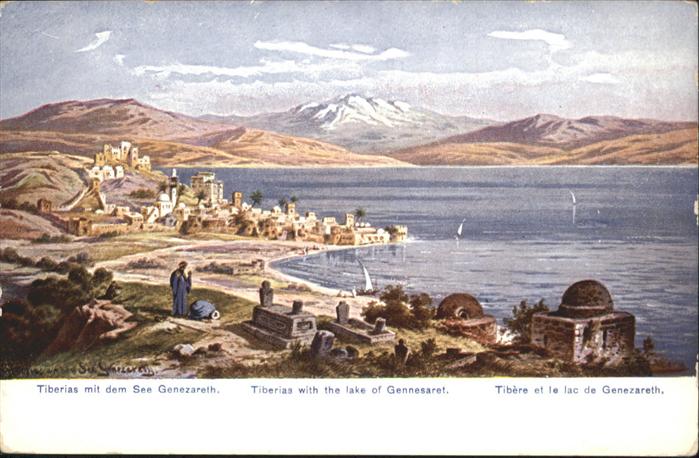 Tiberias with lake Genezareth