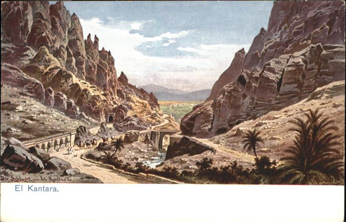 El Kantara Schlucht Künstler F Perlberg