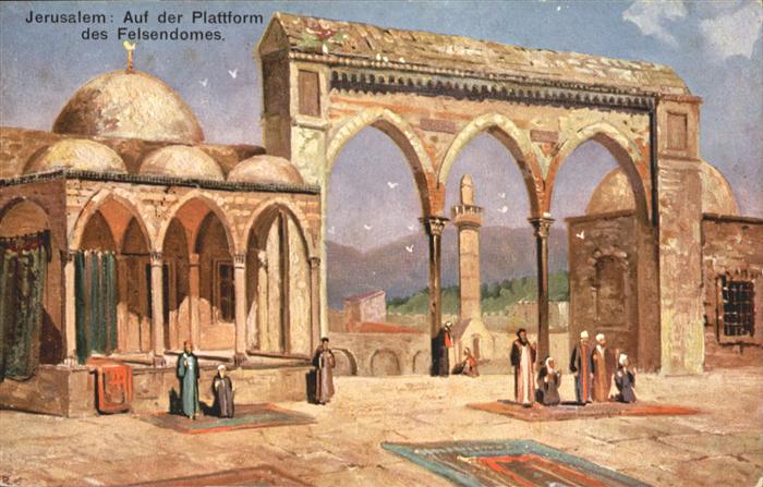 Jerusalem Yerushalayim Plattform Felsendomes