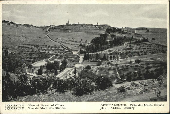 Jerusalem Yerushalayim Mount Olives