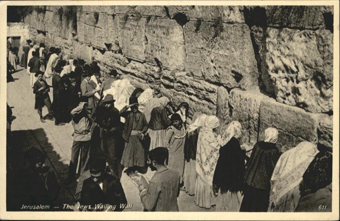 Jerusalem Yerushalayim Jews Wailing Wall