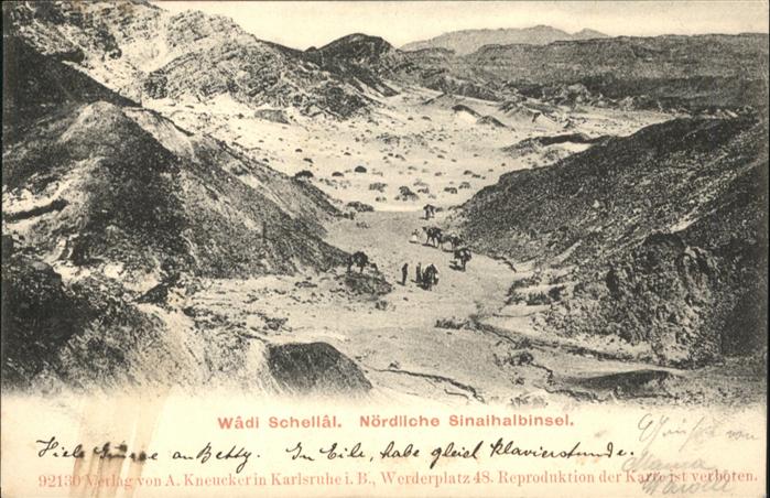 Wadi Schellal Noerdliche Sinaihalbinsel