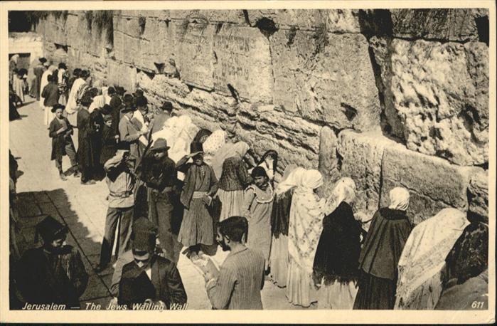 Jerusalem Yerushalayim Jews Wailing Wall