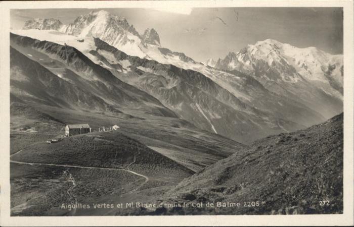 Mont Blanc le Col de Balme