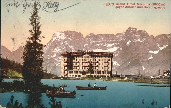 Misurinasee Grand Hotel Boot