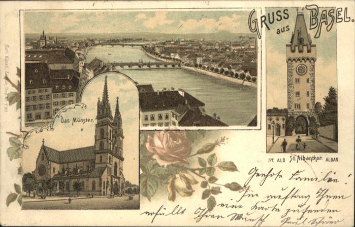 Basel BS Muenster St Albanthor Rose