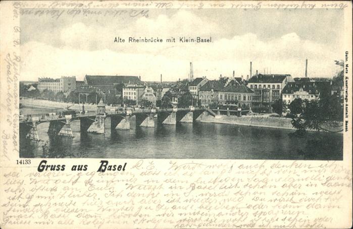 Basel BS Rheinbruecke Klein Basel