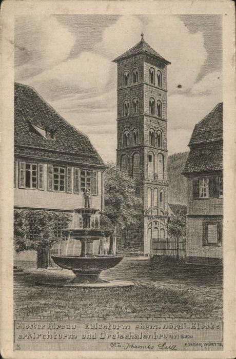 Hirsau Kloster Eulenturm Kuenstler Johannes Luz